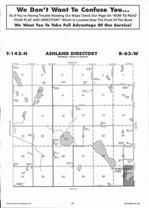 Ashland Township, Spiritwood Lake, Blue Lake, Rudolph Lake, Directory Map, Stutsman County 2007